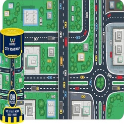 Webby City Road Map Jigsaw Puzzle 108 Pcs